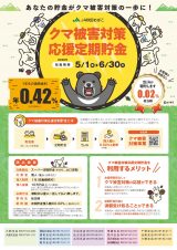 クマ被害対策応援定期貯金